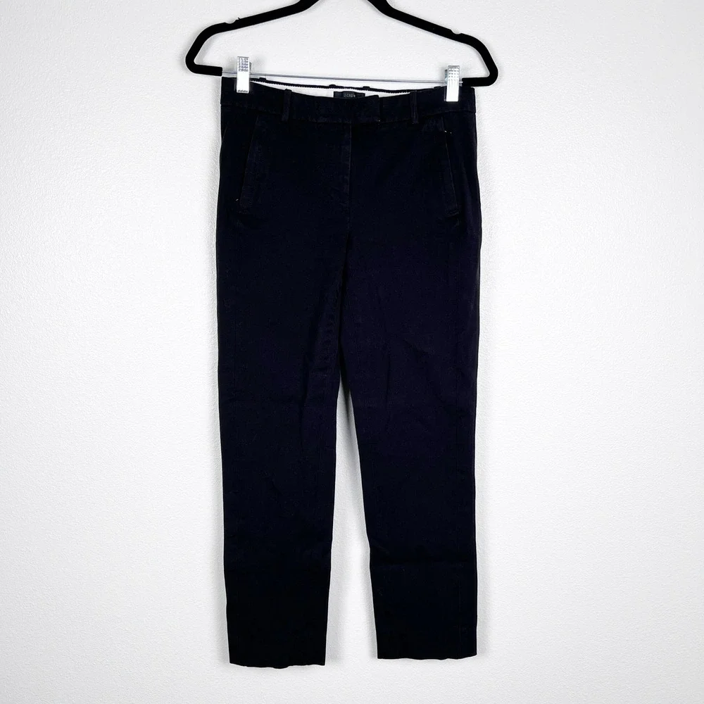 J Crew Women's Maddie‎ Dress Pants Black Sz 2